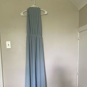 Show me your Mumu - steel blue chiffon dress